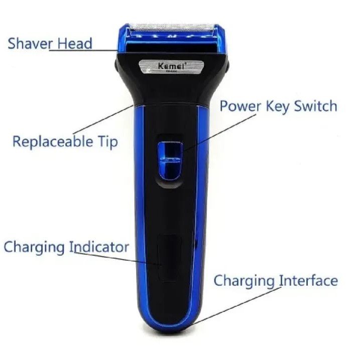 KEMEI KM-6330 4-in-1 Rechargeable Electric Shaver & Trimmer Kit
